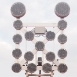 Forgalomterelő tábla LED-es lámpákkal 